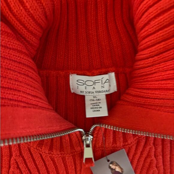 Sofia Women's Zippered Cardigan Sweater Sz XL - Picture 5 of 5